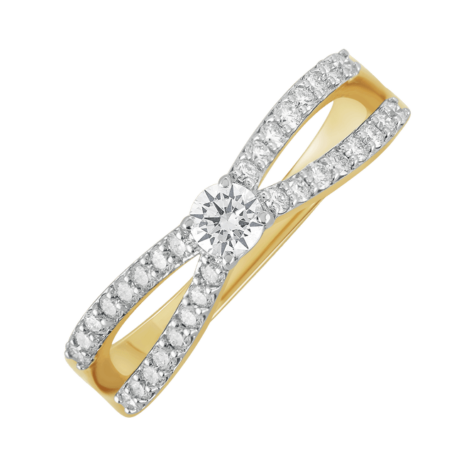 design price aukera split shank solitaire ring