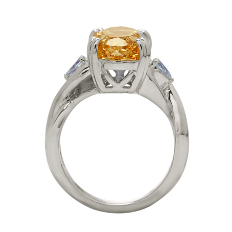 Aukera – Champagne Braided Oval Ring