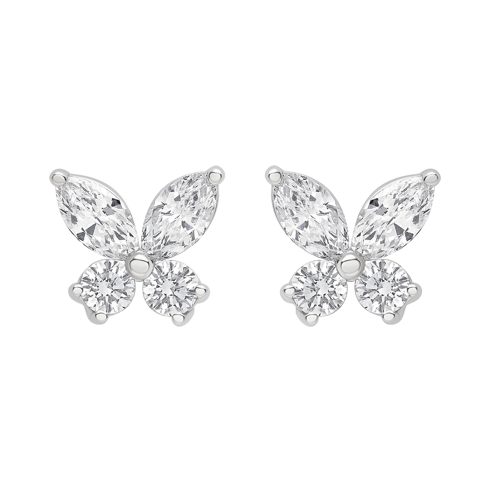 buy women lab grown diamond jewellery aukera full bloom studs