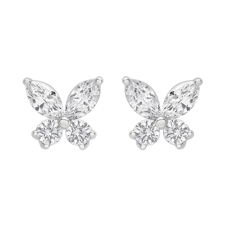 buy women lab grown diamond jewellery aukera full bloom studs