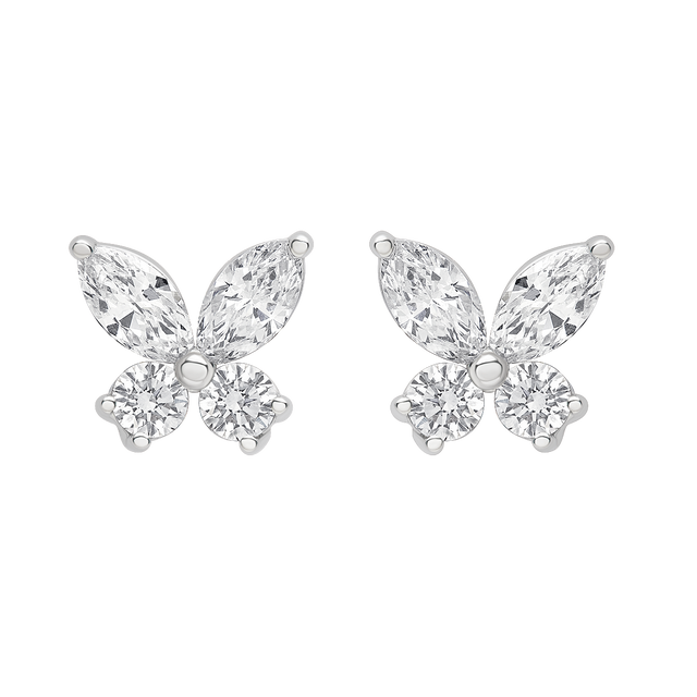 buy women lab grown diamond jewellery aukera full bloom studs