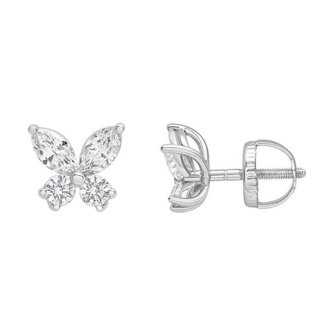 lab grown diamond aukera full bloom studs
