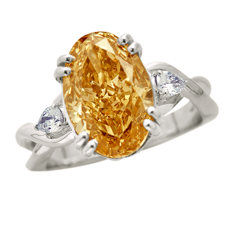 Aukera – Champagne Braided Oval Ring