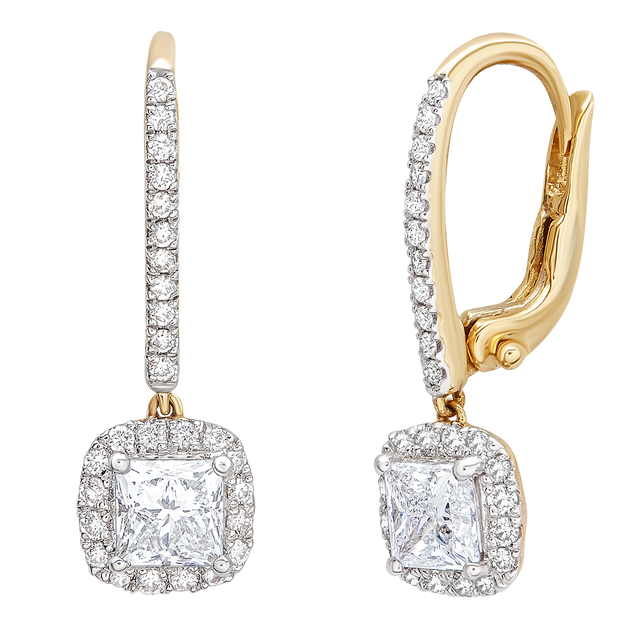 diamond jewellery aukera diamond drop earrings