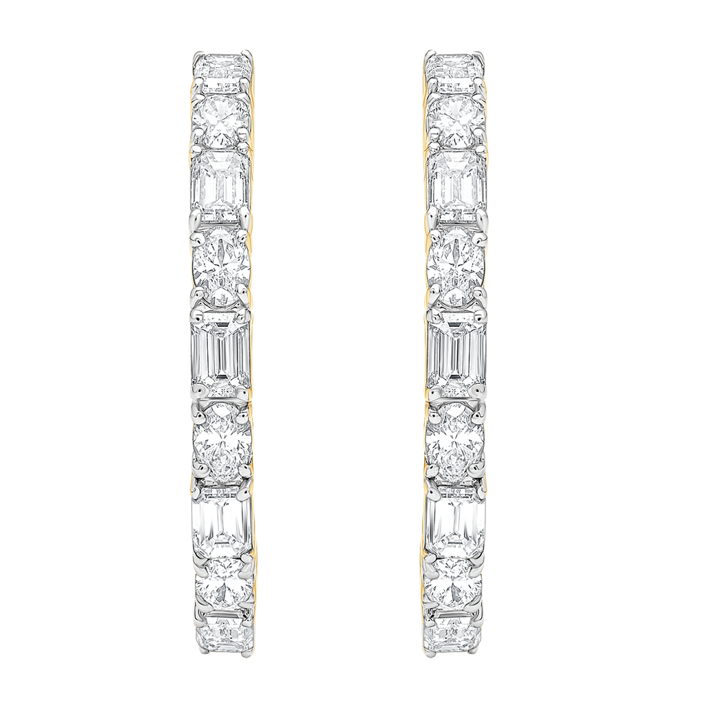 buy women lab grown diamond jewellery aukera half eternity hoop earrings