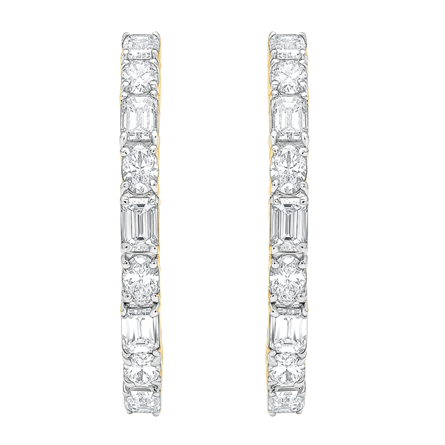 buy women lab grown diamond jewellery aukera half eternity hoop earrings