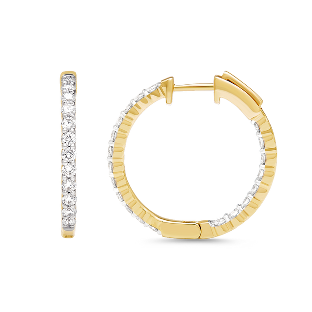 diamond jewellery aukera classic half eternity diamond hoops