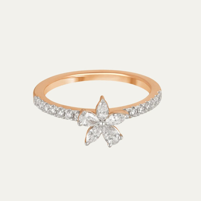 design price aukera dazzling bloom ring
