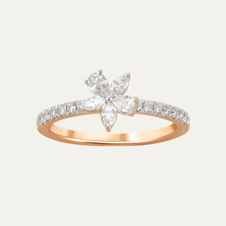 lab grown diamond aukera dazzling bloom ring