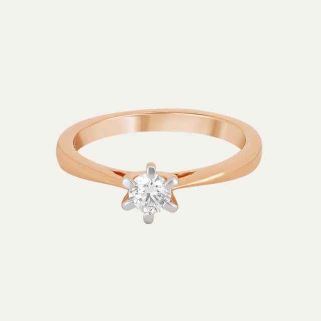 diamond jewellery golden elegance timeless solitaire ring